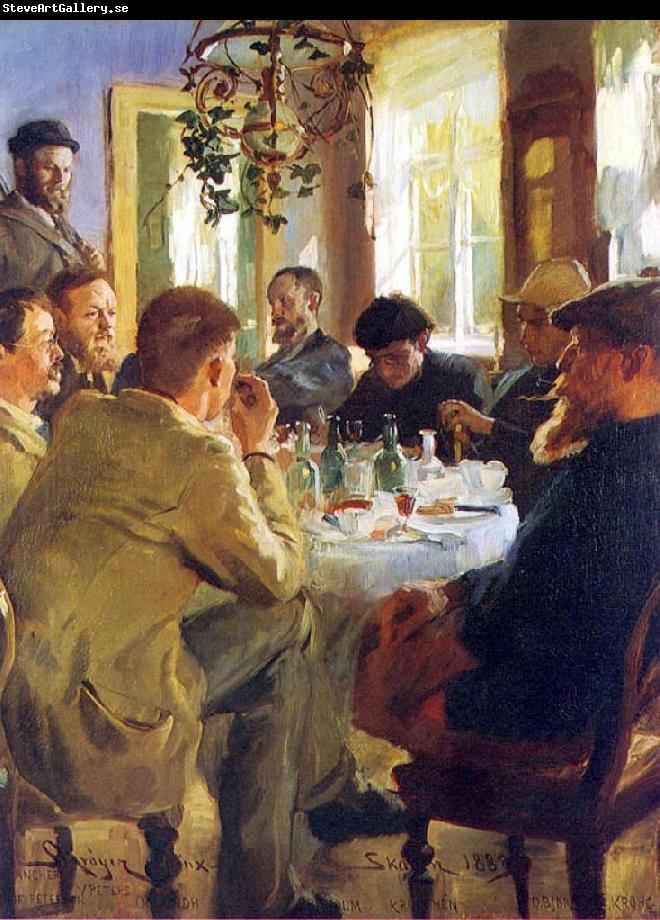 Peter Severin Kroyer The Artists Luncheon